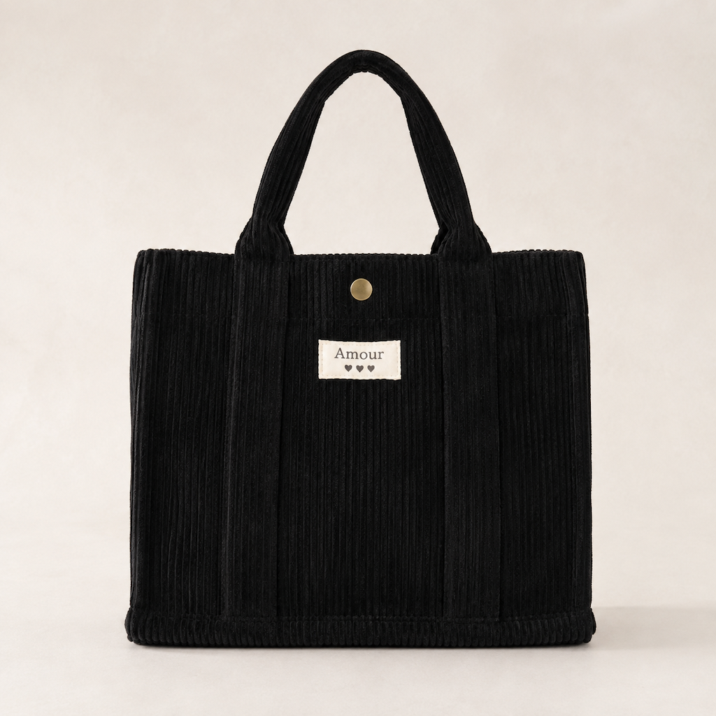 MaroStyle - Tote-taske i ribfløjl