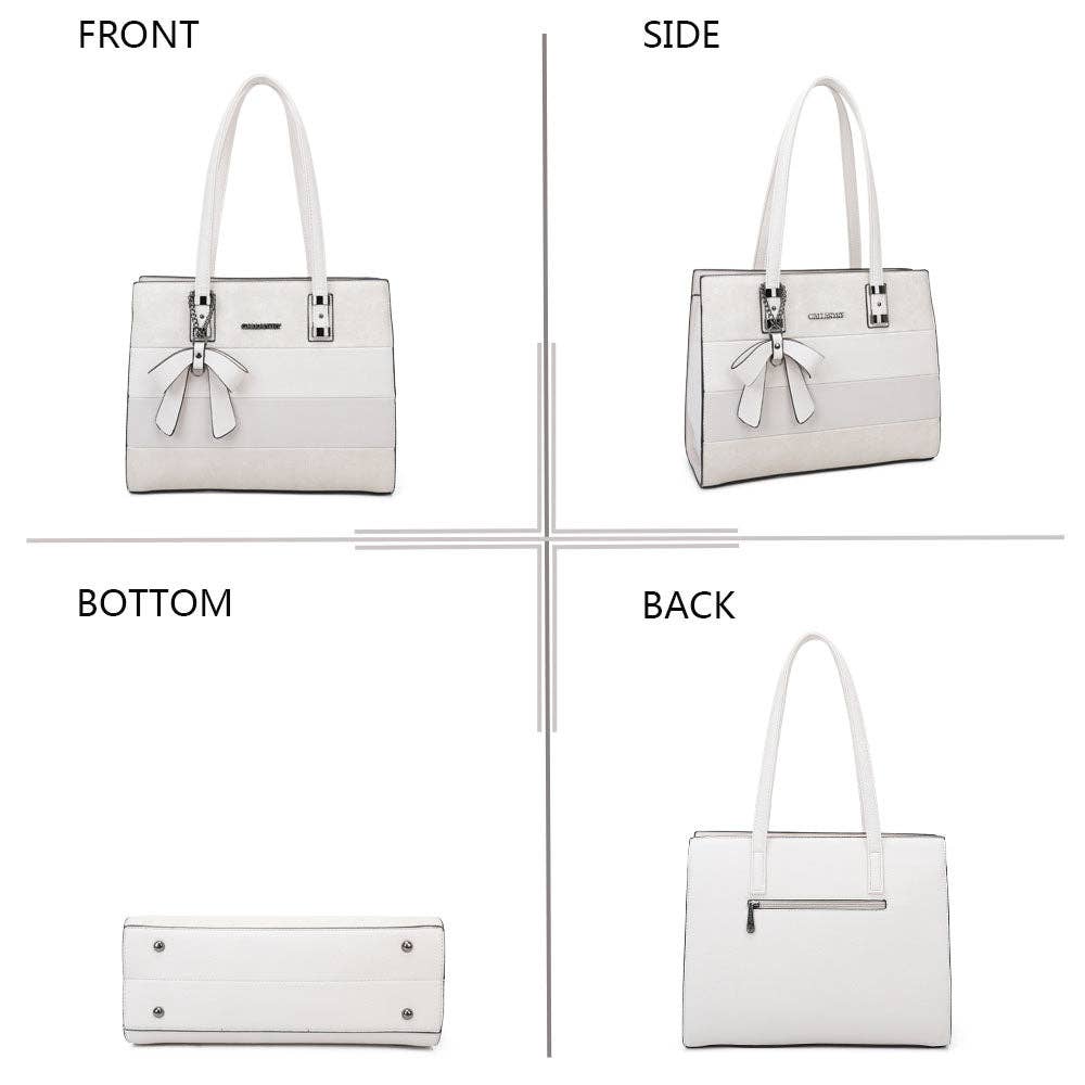 Elegance shopper med Sløjfe