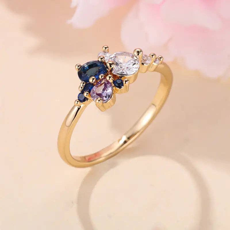 Boho Zirconia fingerring