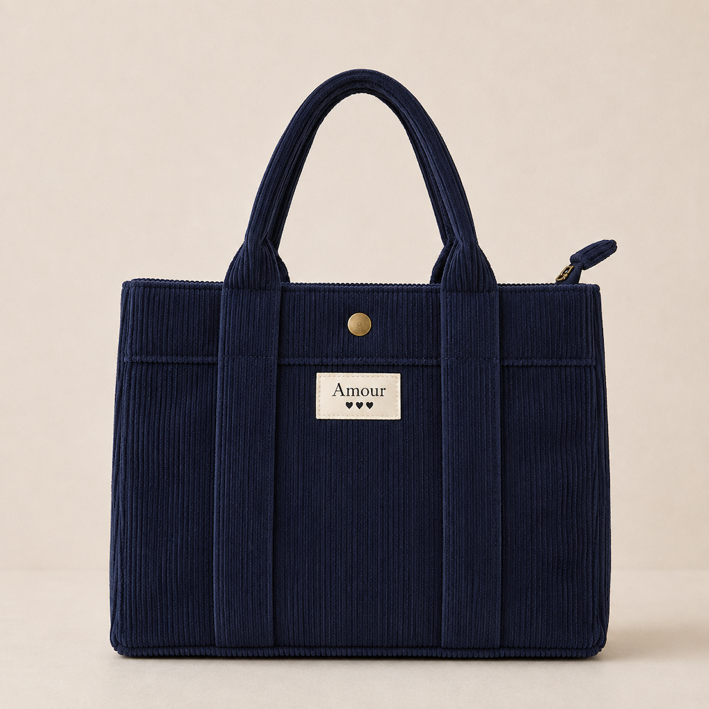 MaroStyle - Tote-taske i ribfløjl
