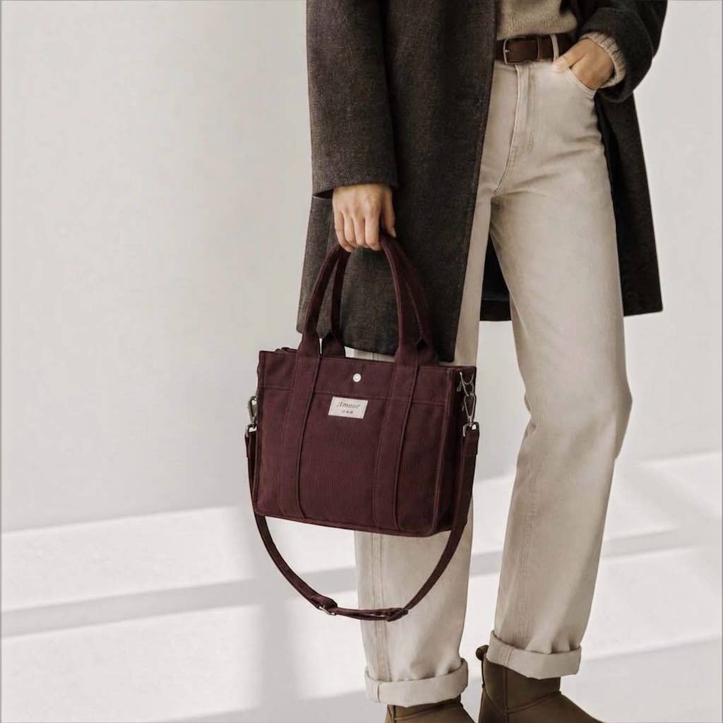 MaroStyle - Tote-taske i ribfløjl