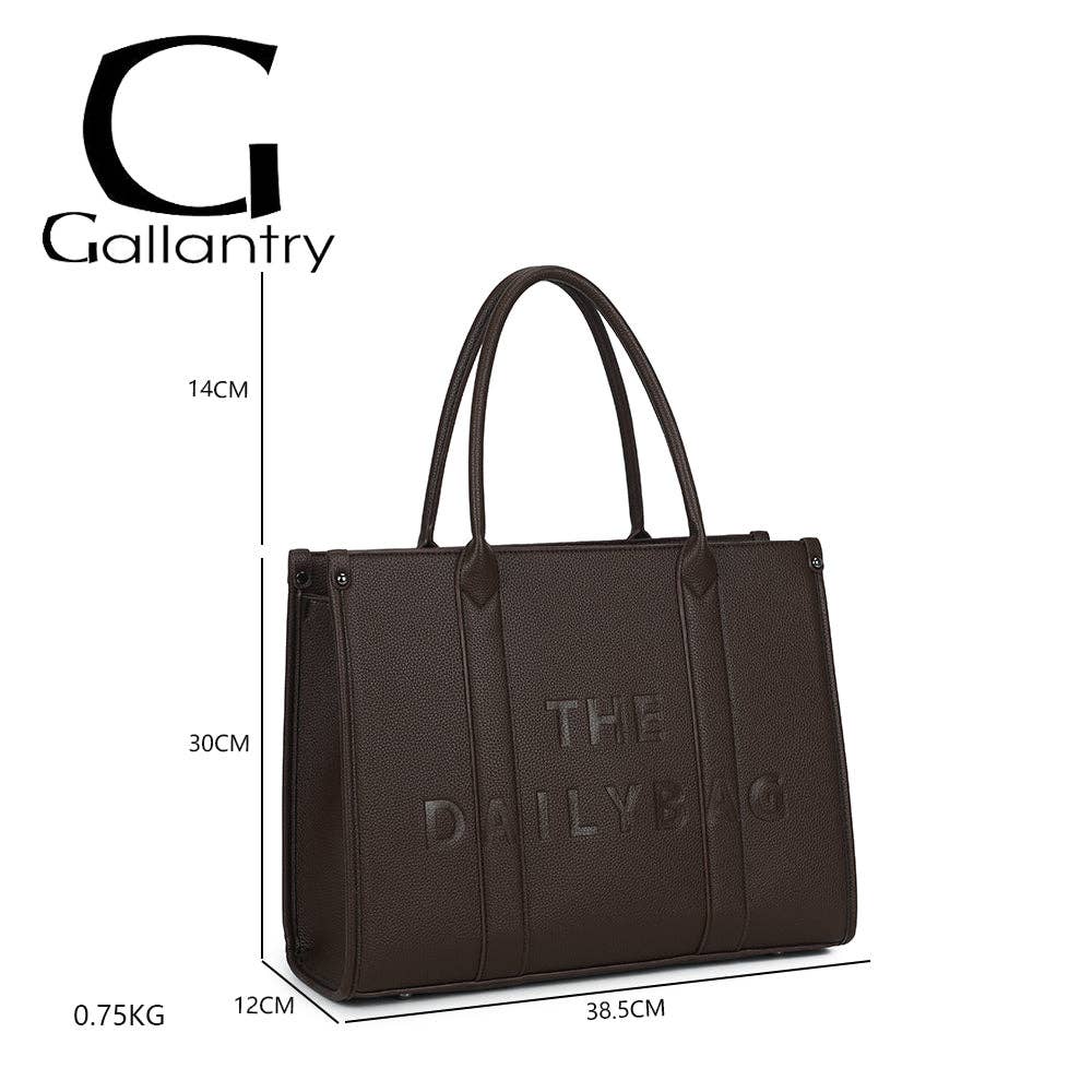 Gallantry - Le Velin - Tote-taske: Noir