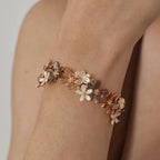 18karat guld blomstret armbånd