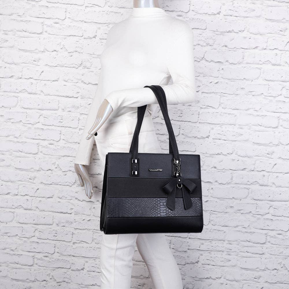 Elegance shopper med Sløjfe