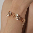 18karat guld blomstret armbånd