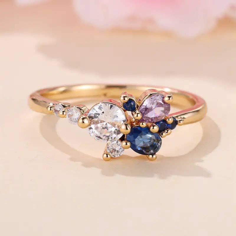 Boho Zirconia fingerring