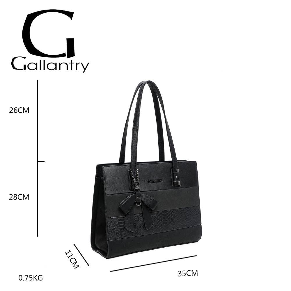 Elegance shopper med Sløjfe