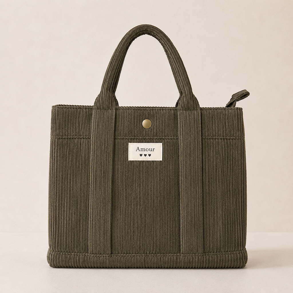 MaroStyle - Tote-taske i ribfløjl