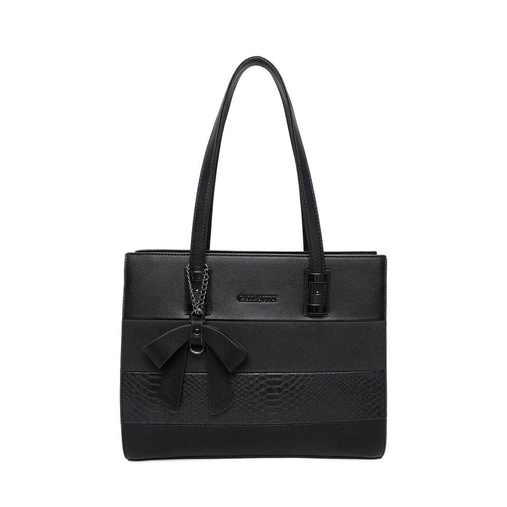 Elegance shopper med Sløjfe