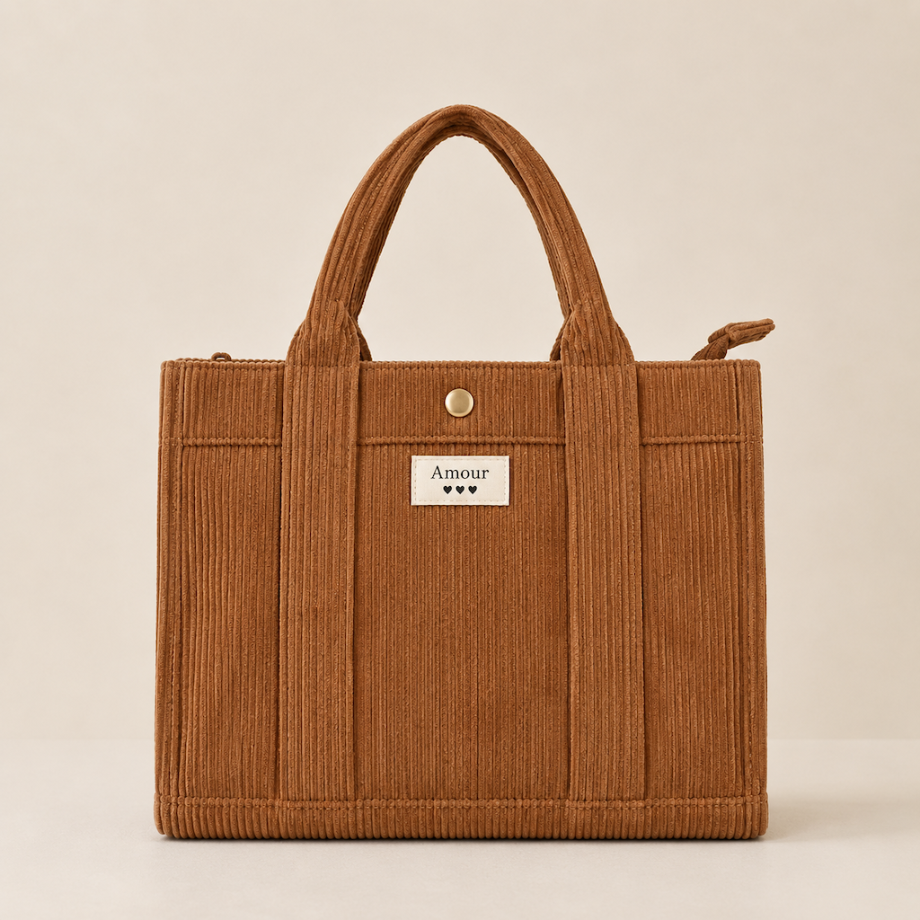 MaroStyle - Tote-taske i ribfløjl