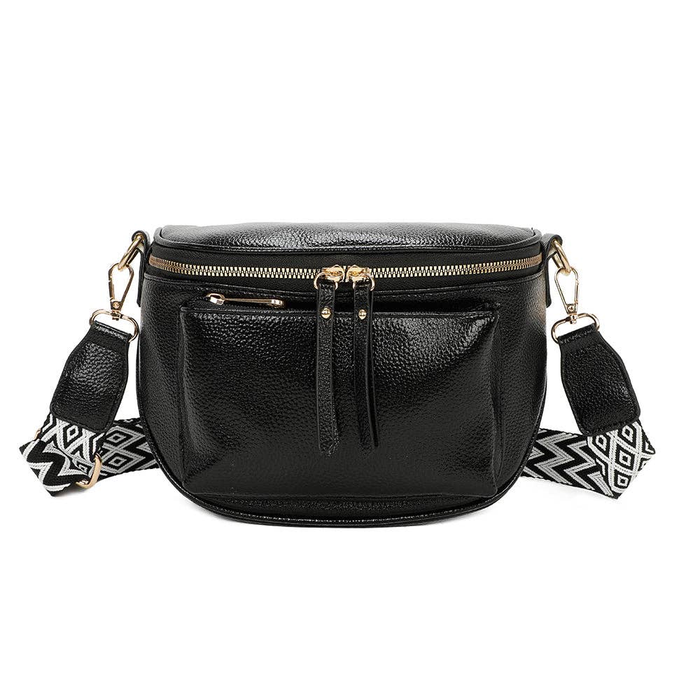 Gallantry - Glamour™ skinnende taske: Sort